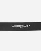 A Bathing Ape A Bathing Ape Leather Belt M Black Belts Belt 1J80188003 BLACK