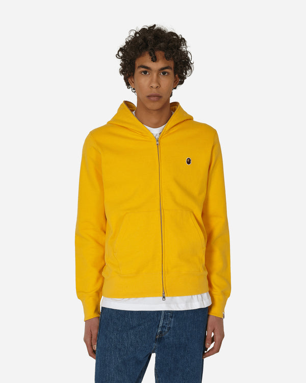 A Bathing Ape - One Point Zip-Up Hooded Sweatshirt Yellow
