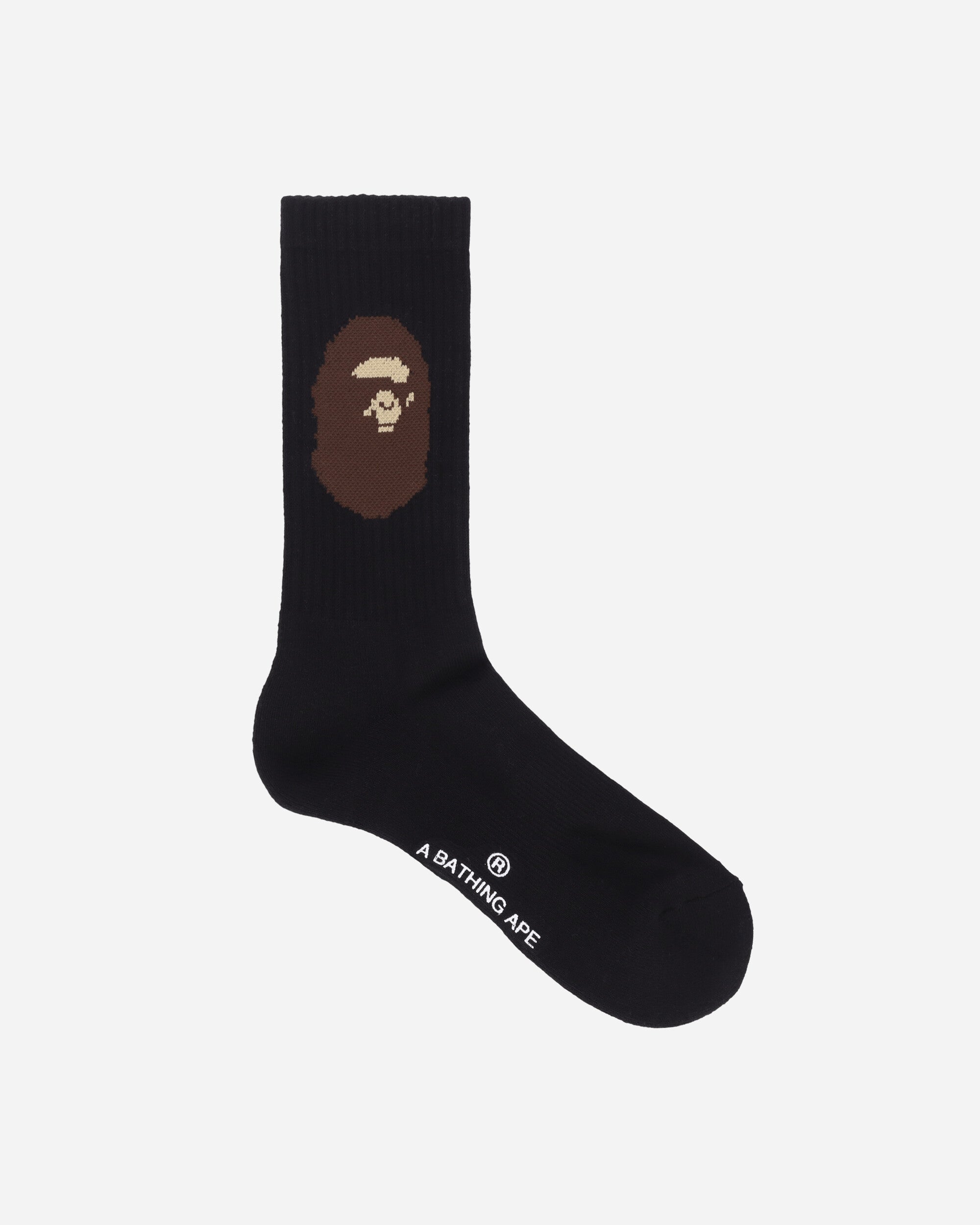 A Bathing Ape Ape Head Socks M Black Underwear Socks 1K80184001 BLACK