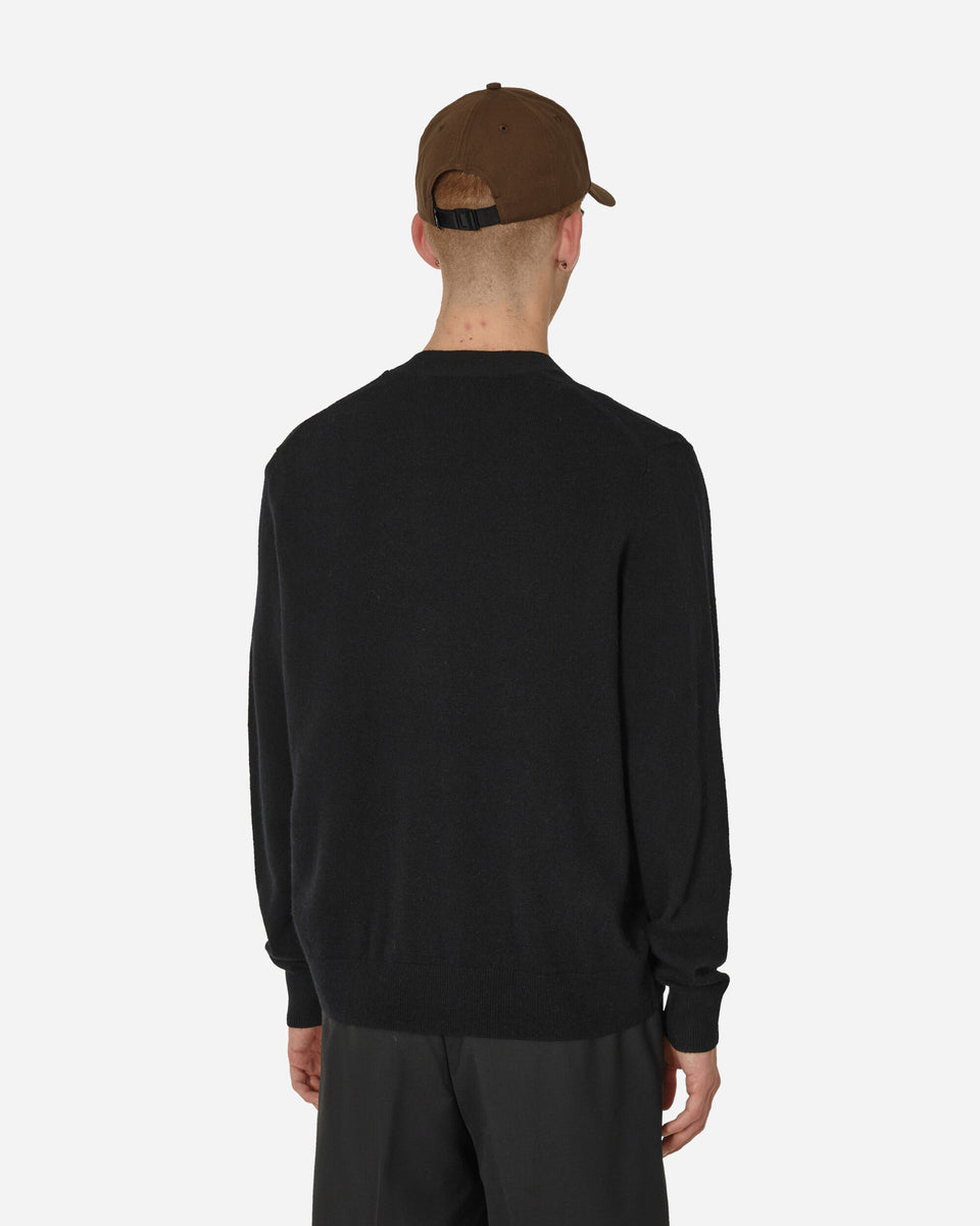 Acne Studios Face Logo Cardigan Black - Slam Jam® Official Store