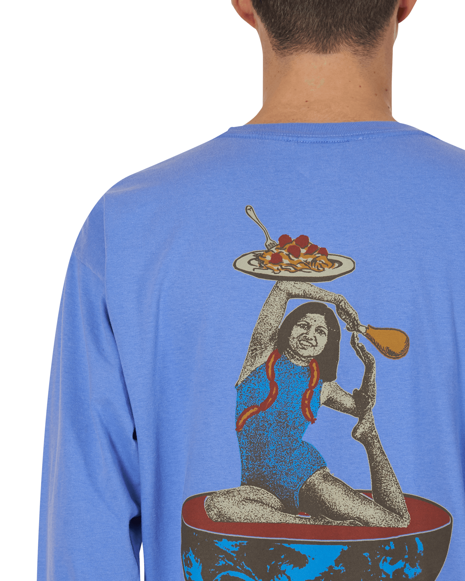 Brain Dead SLAM JAM SPACEDELICIOUS LIGHT BLUE T-Shirts Longsleeve BDF19T01001222BL09 BL09