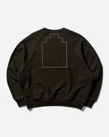 Cav Empt Md Authorship Big Crew Neck Black Sweatshirts Crewneck CES26CS11 001