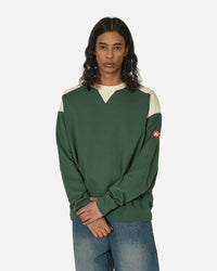 Cav Empt Panel Shoulder Crew Neck Green Sweatshirts Crewneck CES25CS10 GRN