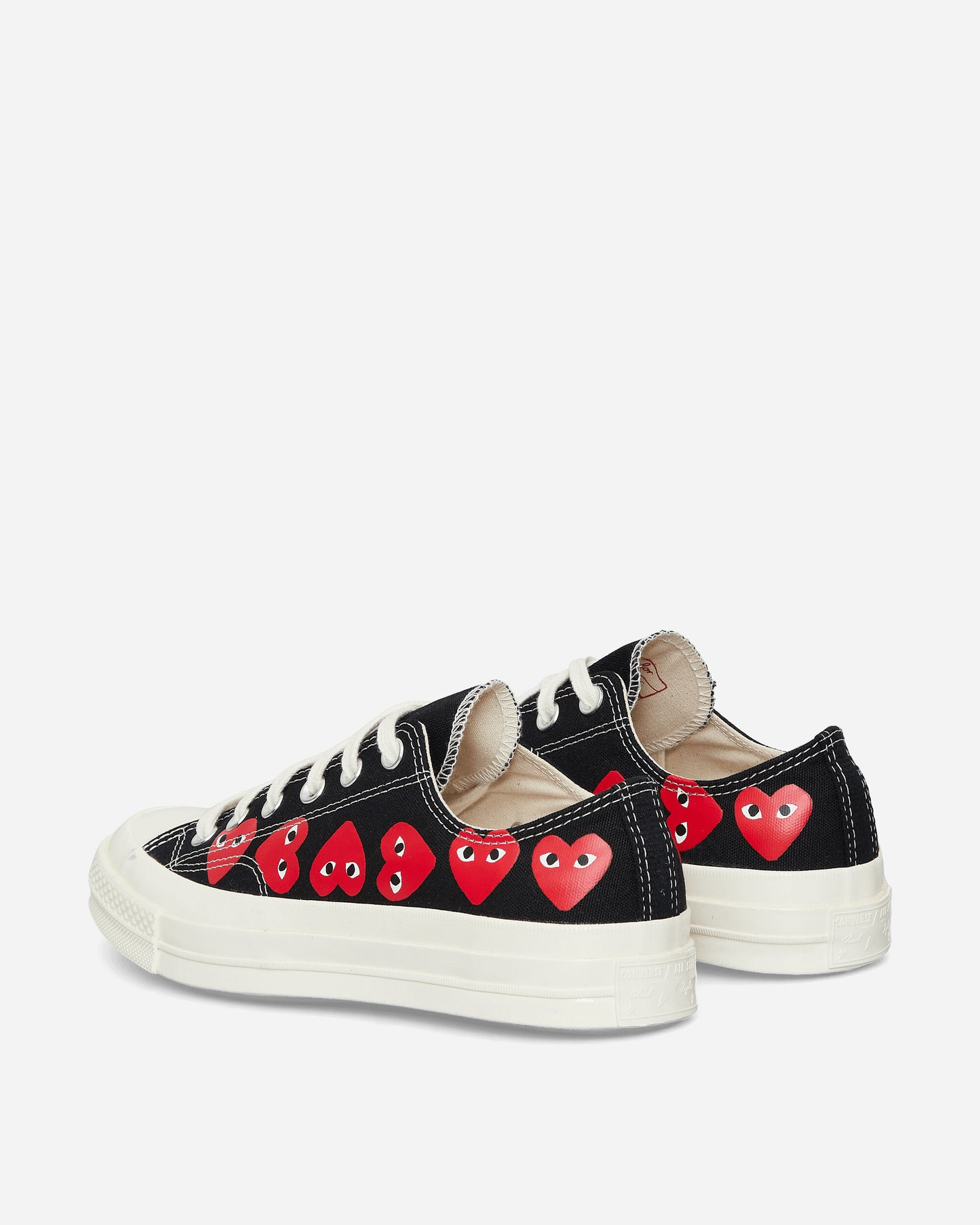 Comme Des Garçons Play Converse Multi Heart Ct70 Low Top BLACK Sneakers Low P1K126 1