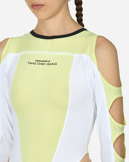 Converse Wmns Top Pale Lime Yellow/White Pale Lime Yellow/White T-Shirts Top 10027475