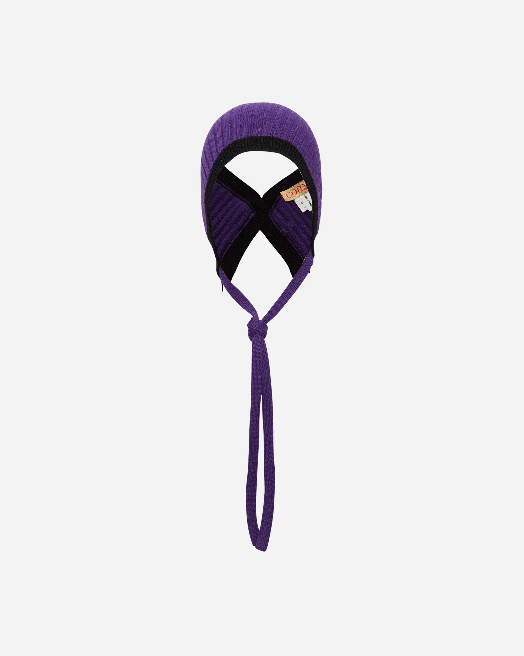 Cormio Cuffia Viola/Nero Hats Balaclavas CORCUFFIA VIOLANERO