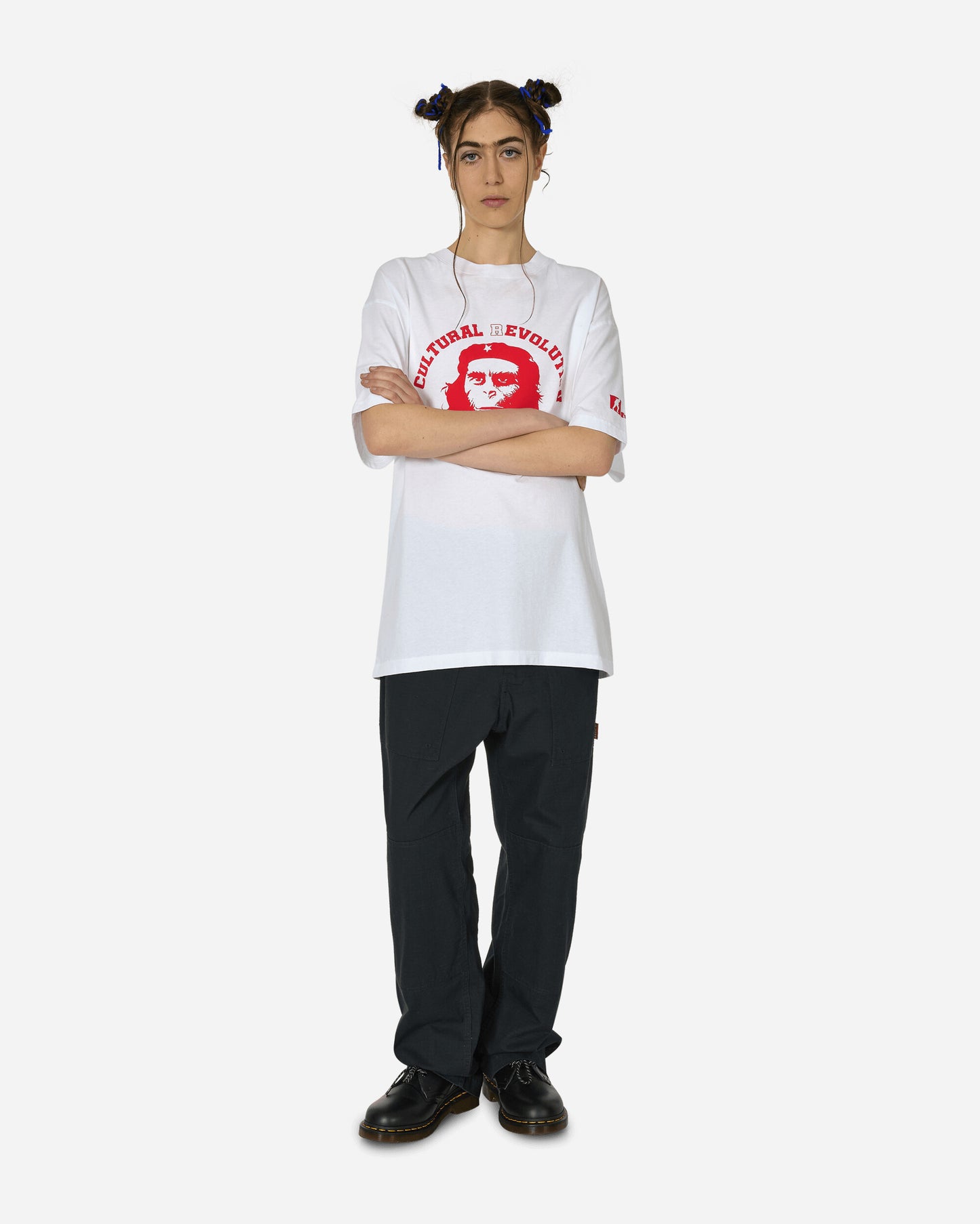 FUCT Ape Logo White T-Shirts Top TBMW0132JY70 WTH0001
