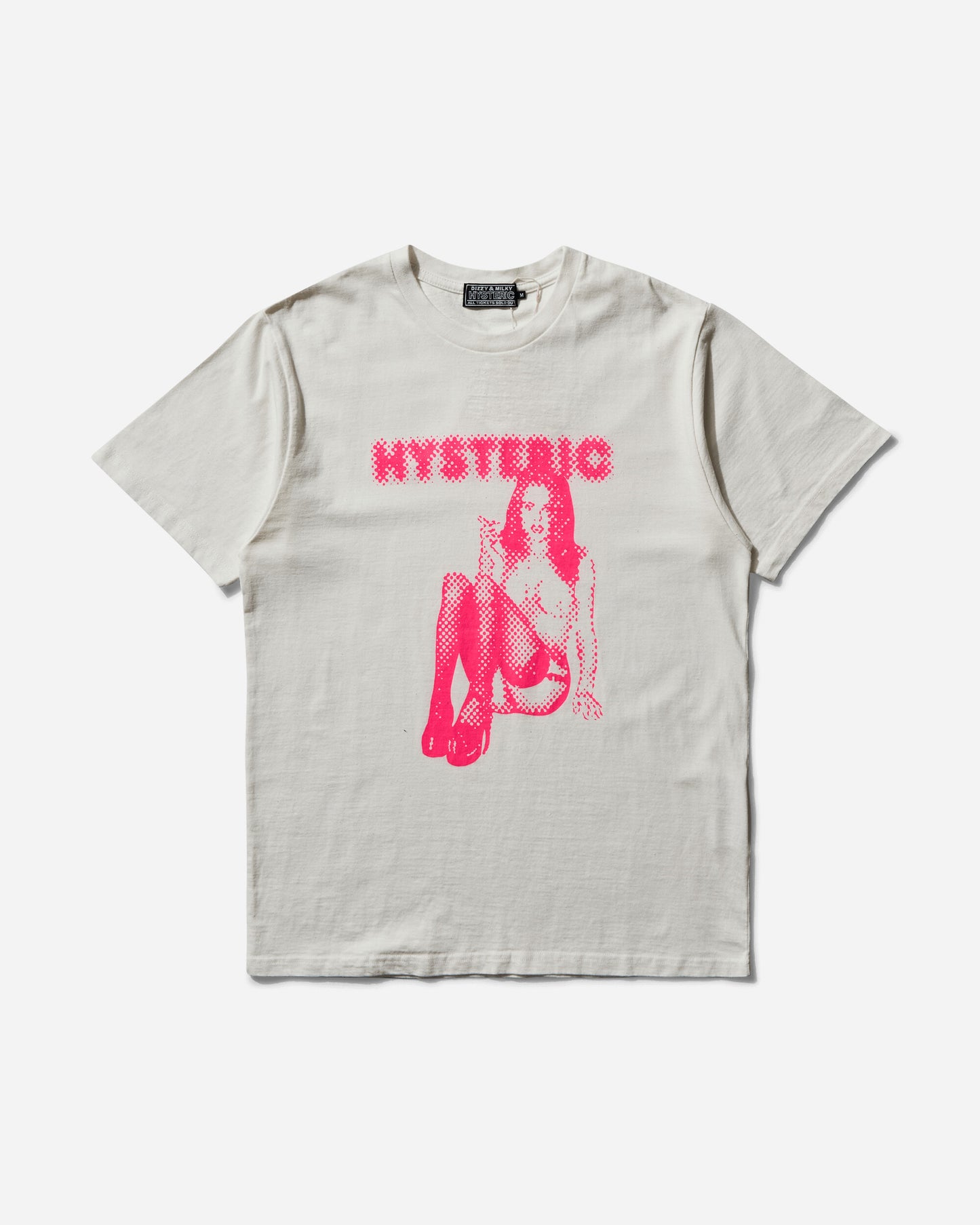 Hysteric Glamour Smoking Dot Girl Dirty White T-Shirts Shortsleeve CT10 A