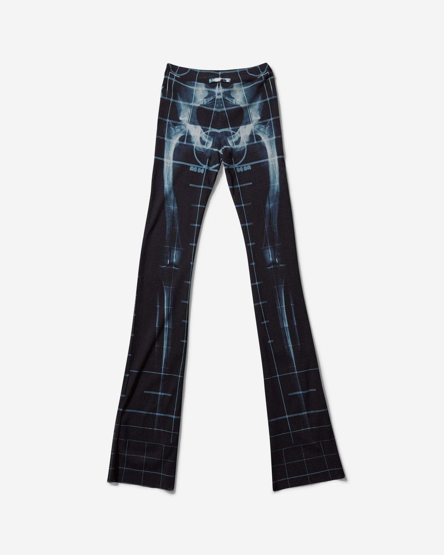 Jean Paul Gaultier Wmns Mesh Trouser Black/Navy/Lightblue Pants Casual 25-33-F-PA183-T580 005956