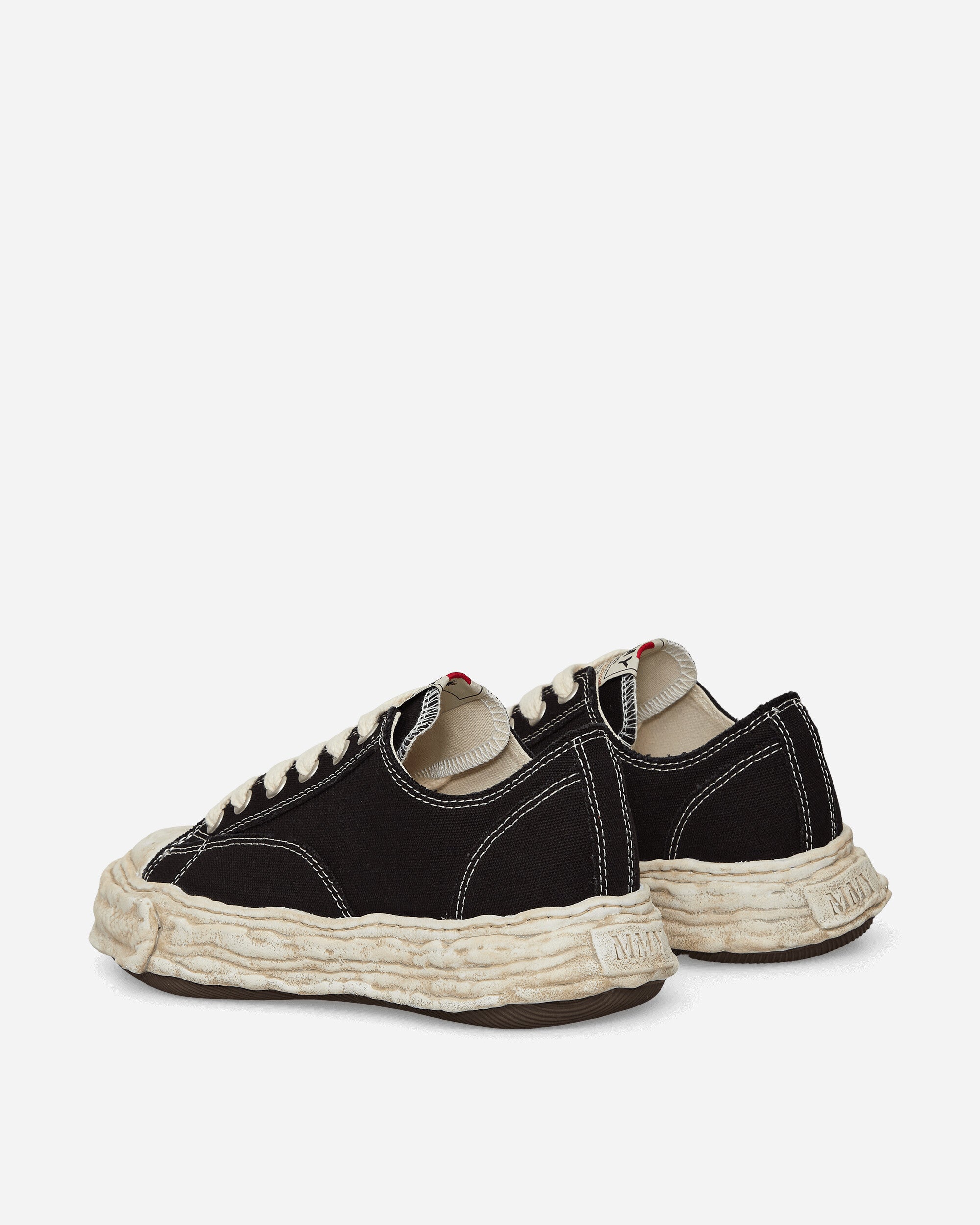 Maison MIHARA YASUHIRO Peterson 23 / Vintage Colored Original Sole Canvas Low-Top Black Sneakers Low A13FW713 BLACK