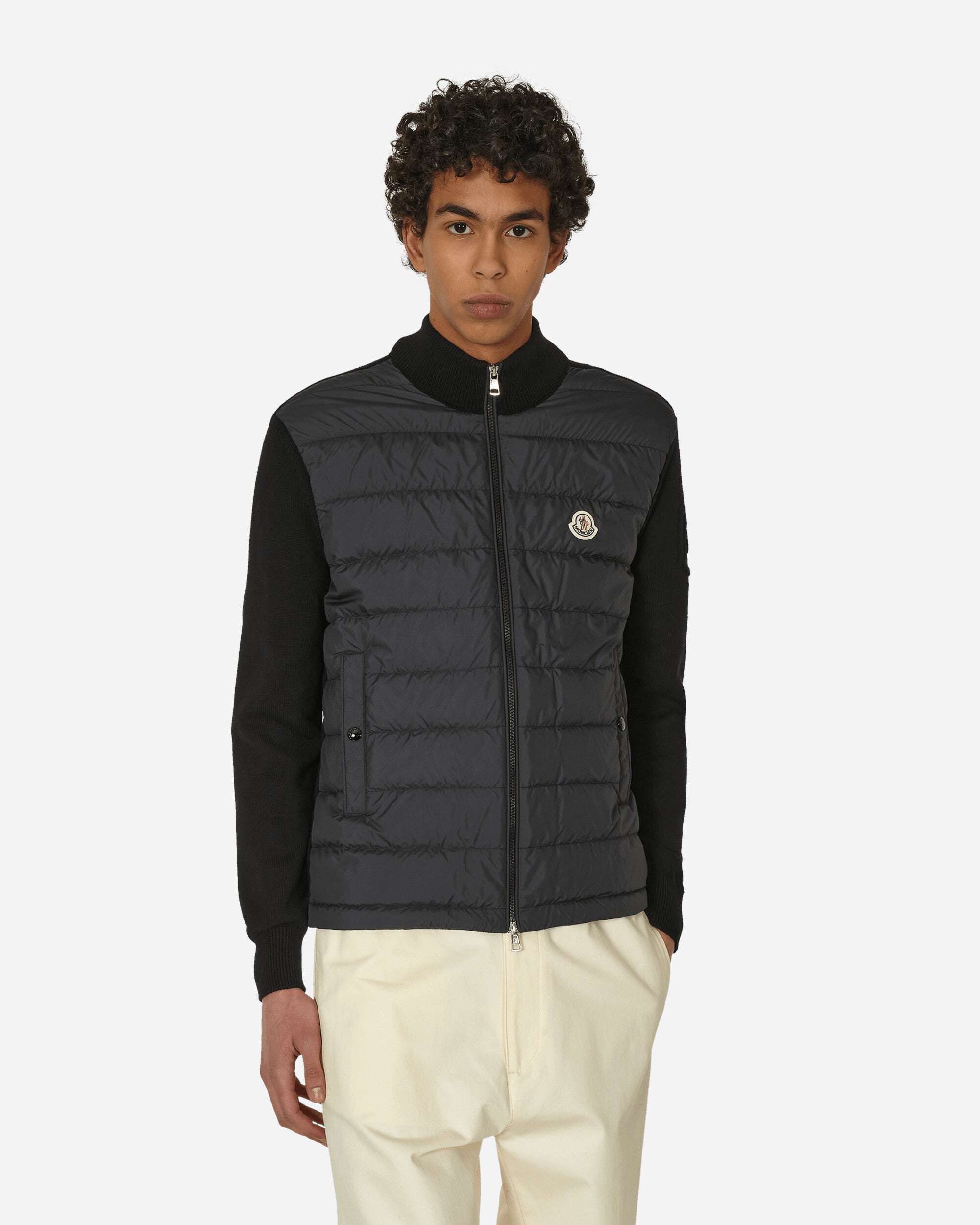 Moncler Cardigan Black Coats and Jackets Down Jackets 9B00020M1115 999