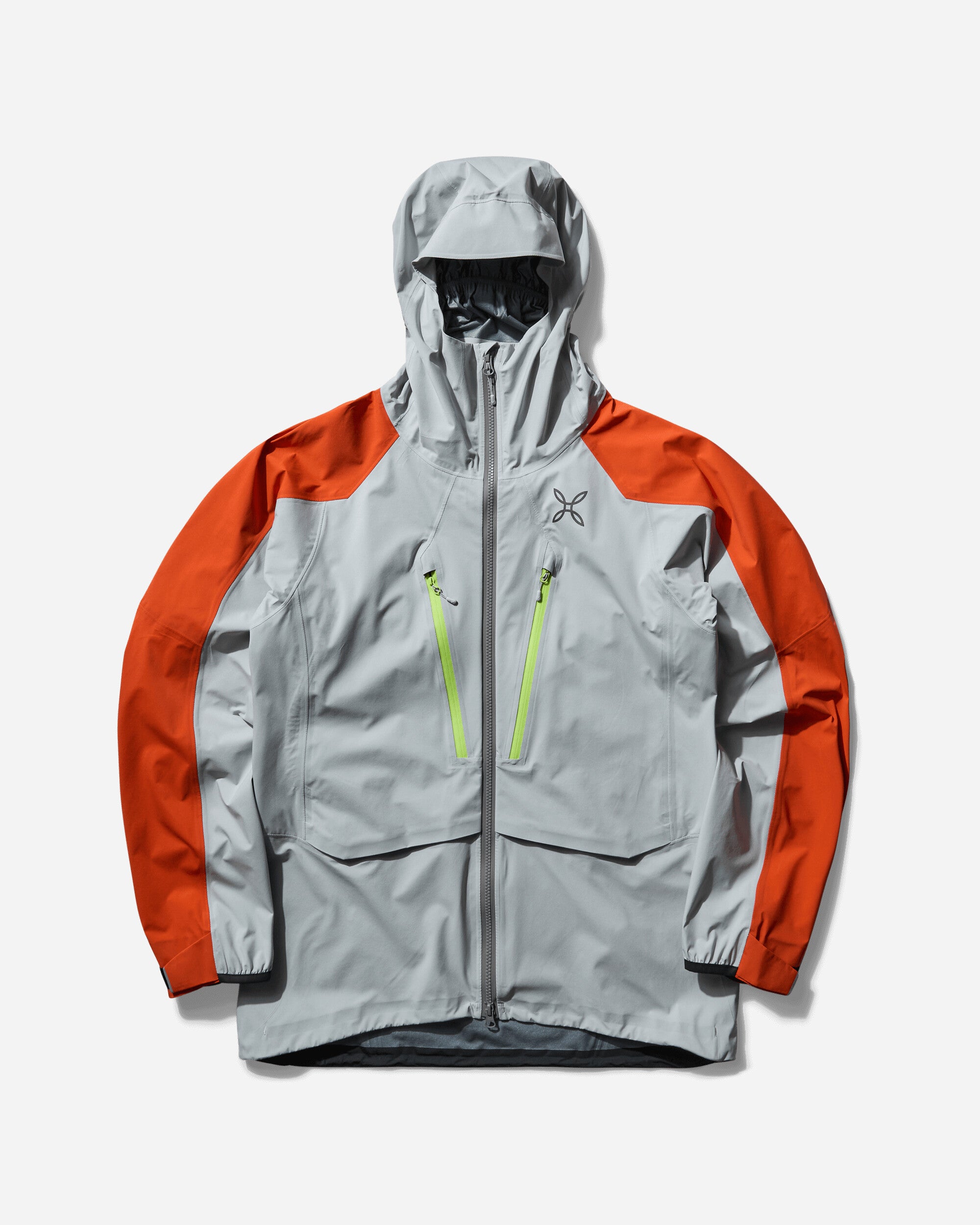 Men s Reactive Jacket Quiet Grey Orange Slam Jam
