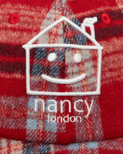 Nancy Plaid House 6-Panel Red Hats Caps 15609 REDD