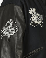 Neighborhood Nh × Lordz Of Brooklyn . Stadium Jacket Black Coats and Jackets Leather Jackets 232SZNH-JKM01S BK