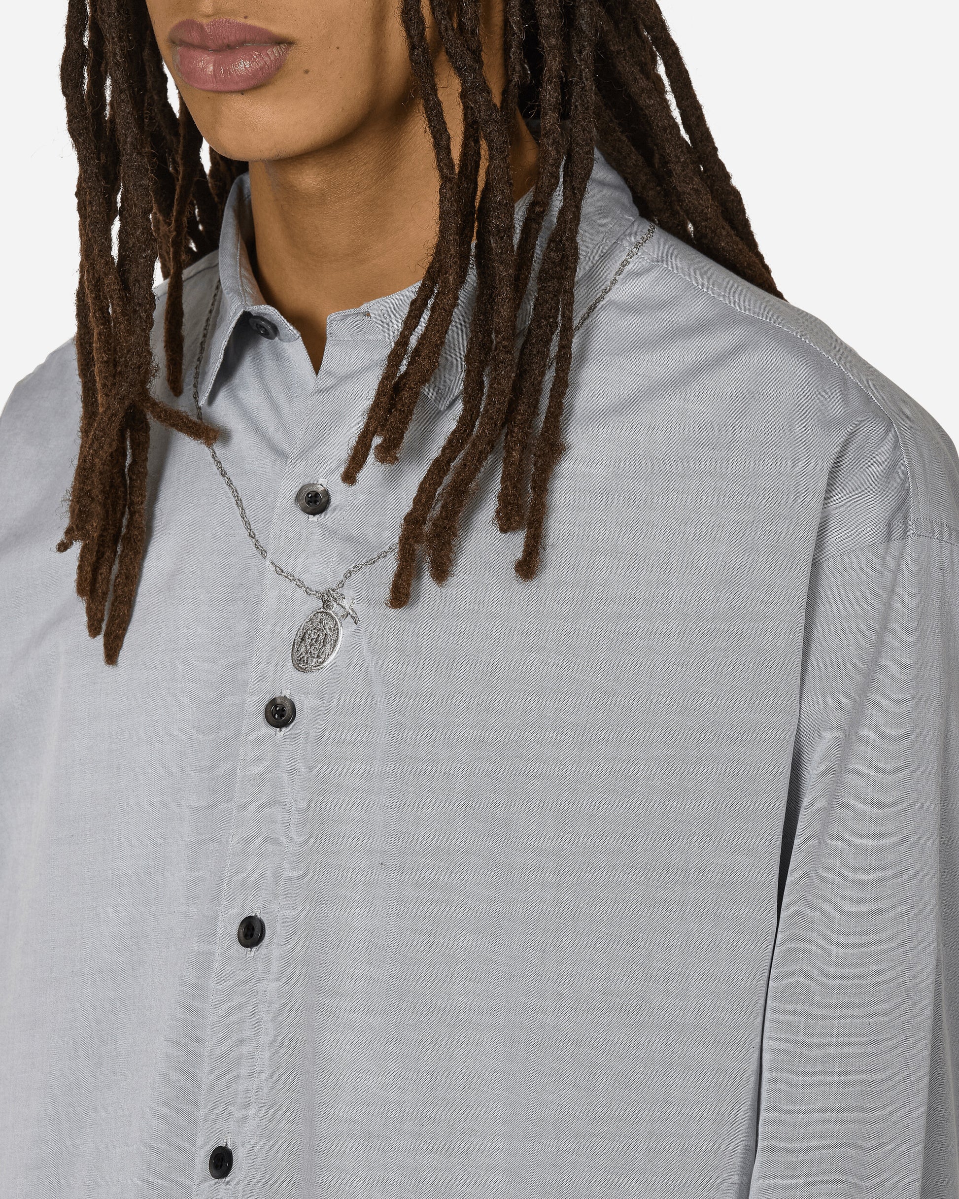 Neighborhood Medal & Cross Embroidery Shirt Ls Black Shirts Longsleeve Shirt 241AQNH-SHM01 BK