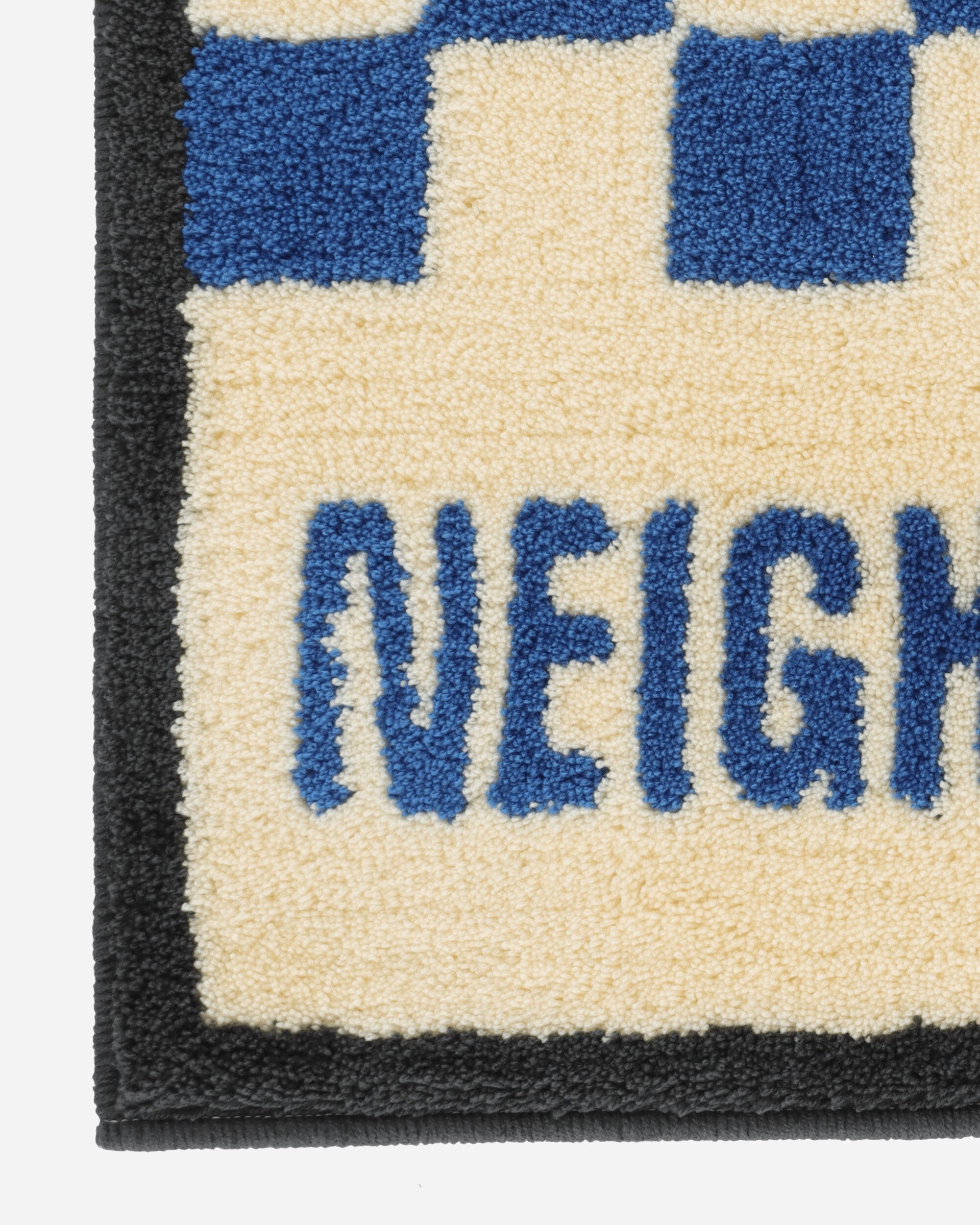 Neighborhood Nh X Gallery 1950 . Checker Rug Mat Blue Textile Rugs 242RFGNN-AC01 BL