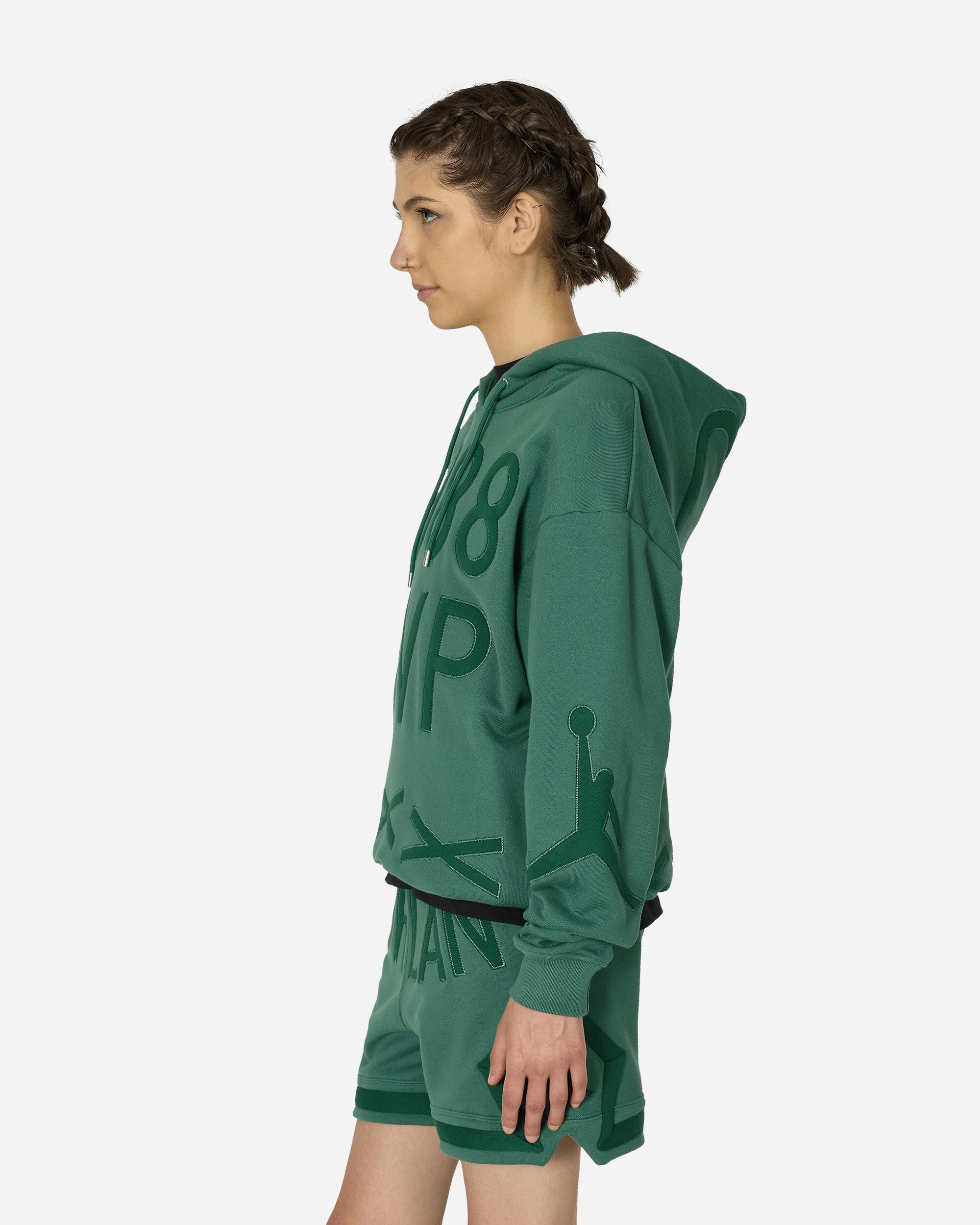 Nike Jordan U J Nc Flc Hoodie Green Stone Sweatshirts Hoodies FZ7514-398