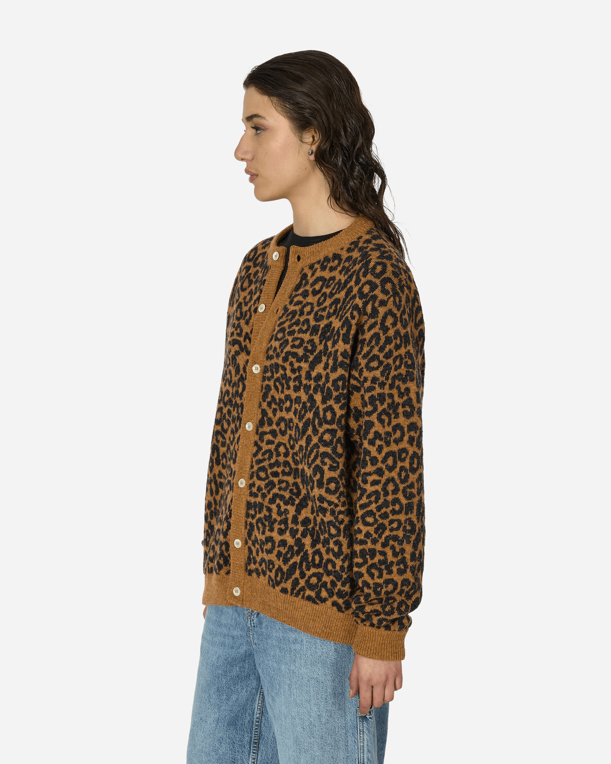 Noah Leopard Cardigan Sweater Leopard Knitwears Cardigans SW064SS24 LPD
