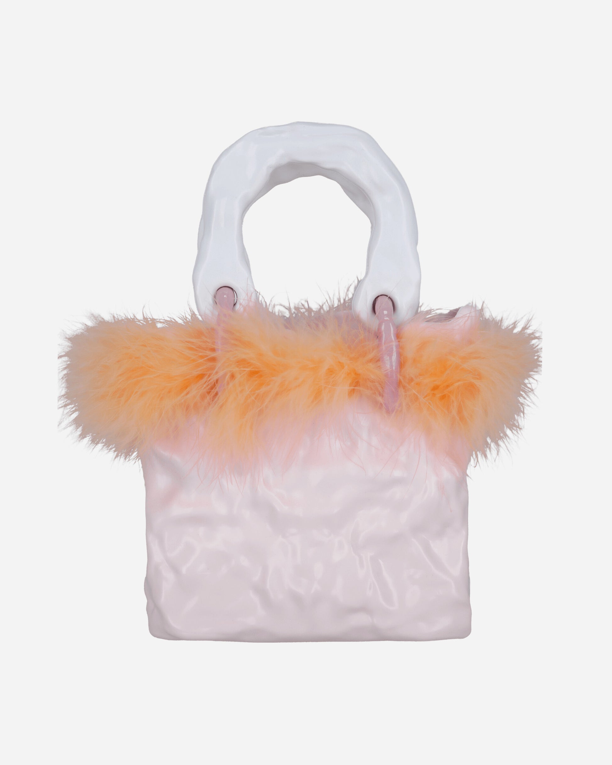 Ottolinger Wmns Signature Ceramic Bag Fluff Pink Bags and Backpacks Tote Bags 2700901 PINK