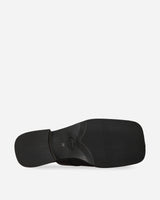 Our Legacy Wmns Blunt Mule Top Dyed Black Leather Sandals and Slides Sandals and Mules A2247ST 001