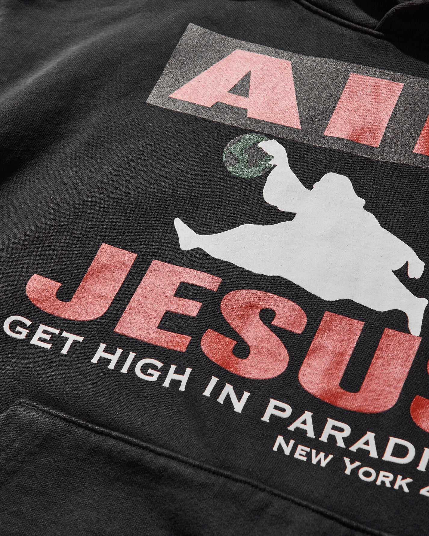 Paradis3 Air Jesus Hoody Black Sweatshirts Hoodies PAAIRJESUSHOOD 1