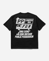 Public Possession P.P. Logistik T-Shirt Anthracite Black T-Shirts Shortsleeve PPMODA24-105  1