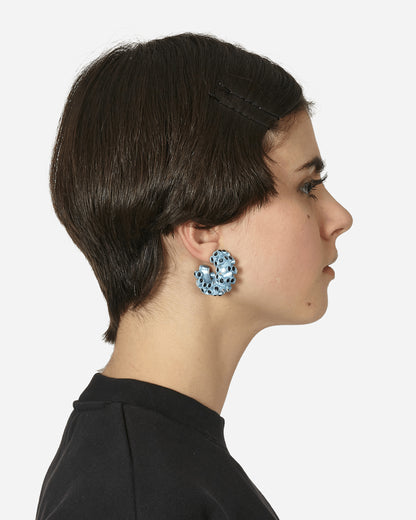 Roussey Wmns Lit Hoops Light Blue Jewellery Earrings S24E04 2