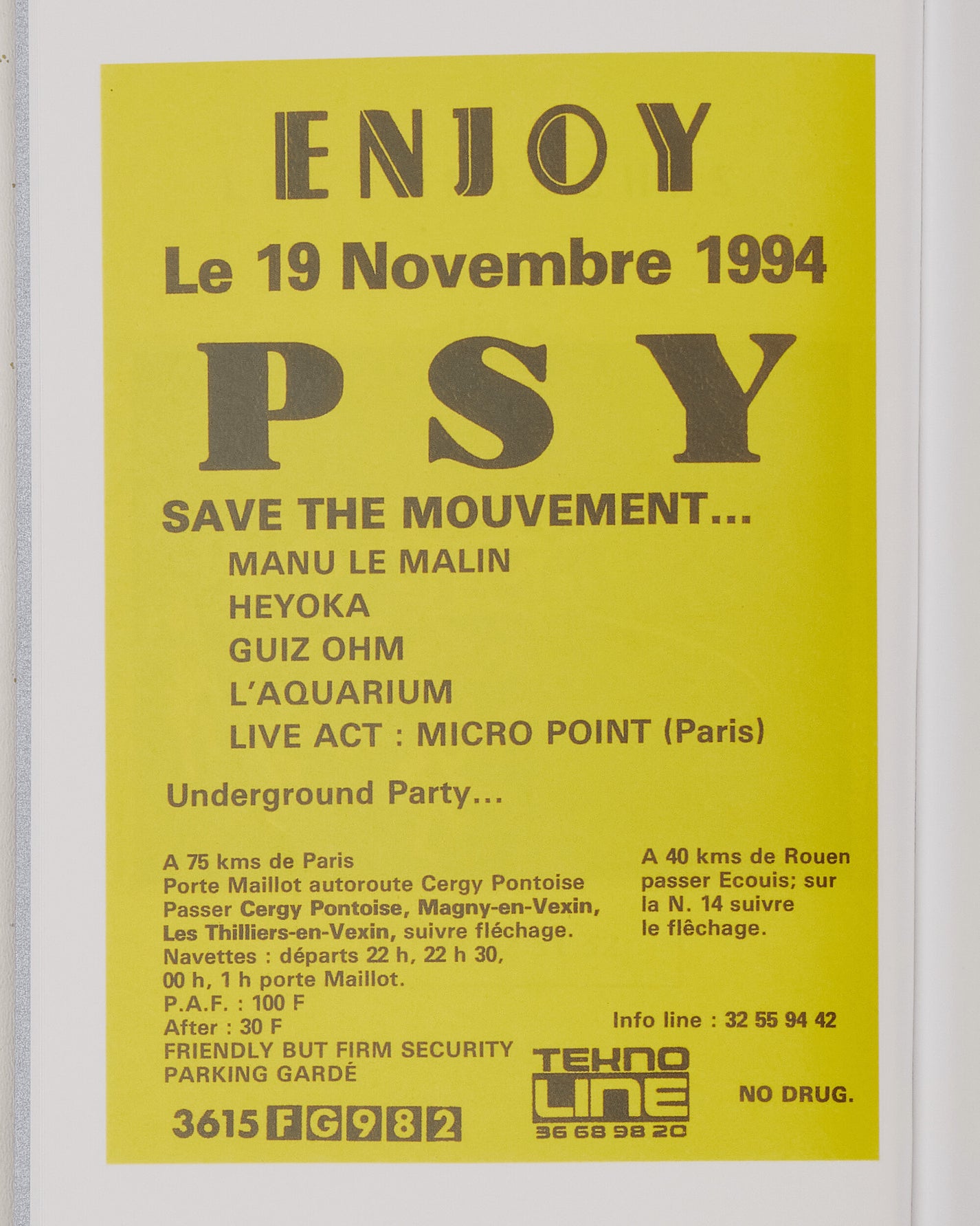 Sprint Magazines Paris Rave Flyers 1991-1994 Multicolor Books and Magazines Books SMPARISRAVE 1