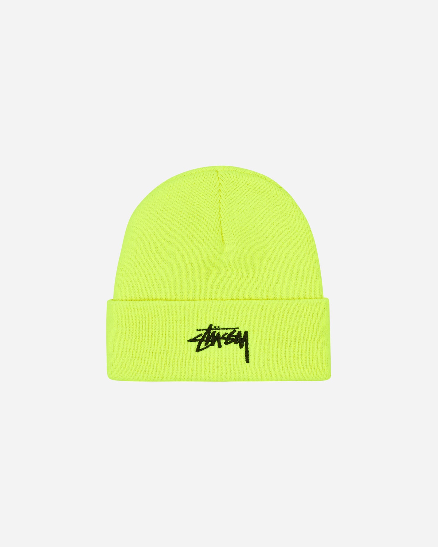 Stüssy Stock Cuff Beanie Safety Yellow Hats Beanies 1321020 SAYE