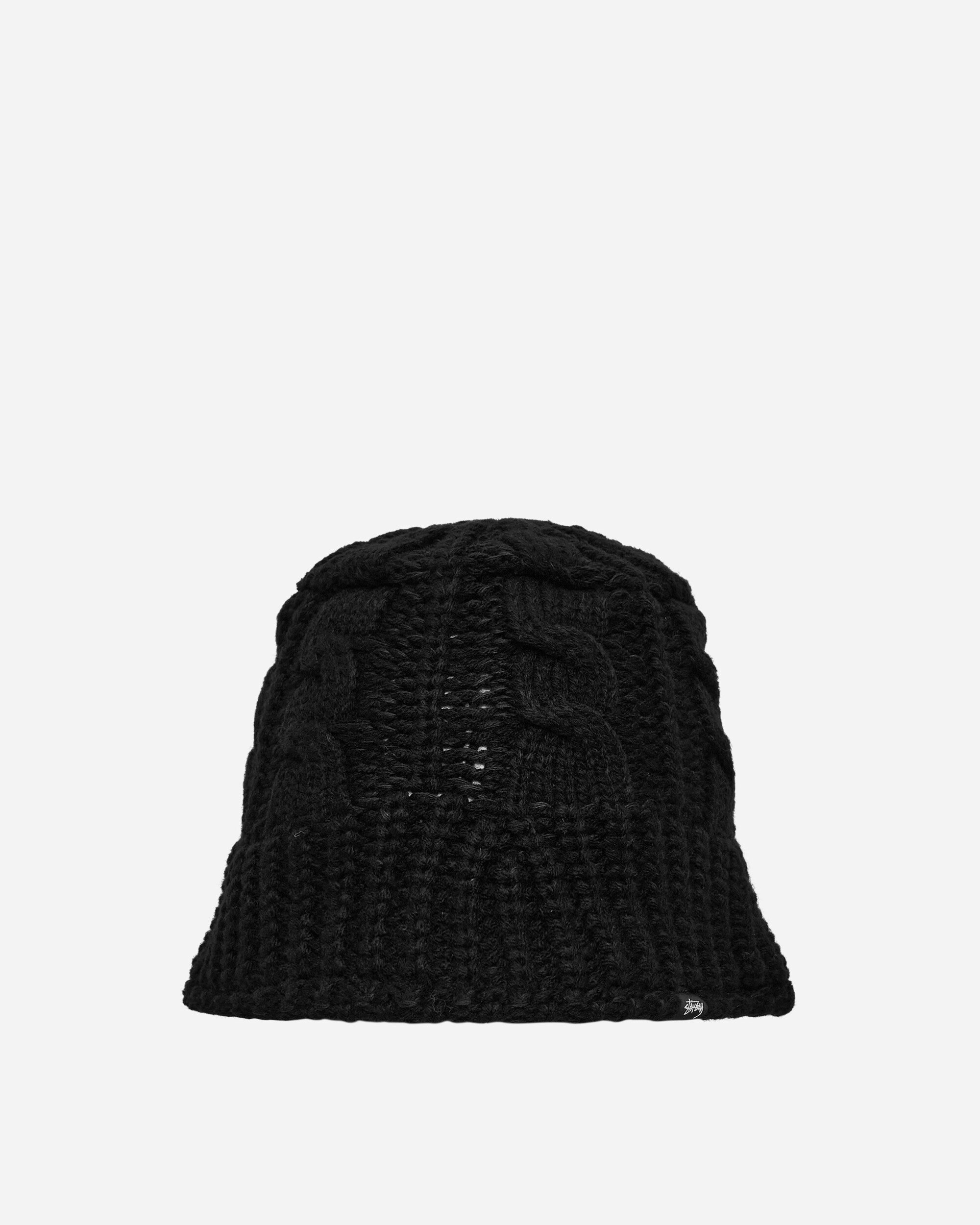 Stüssy Cable Knit Bucket Hat Black Hats Bucket 1321193 0001