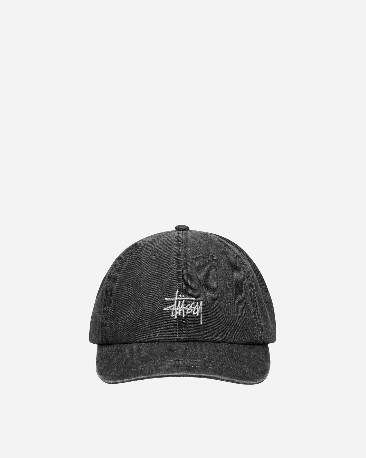 Stüssy Washed Basic Low Pro Cap Charcoal Hats Caps 1311118 0002