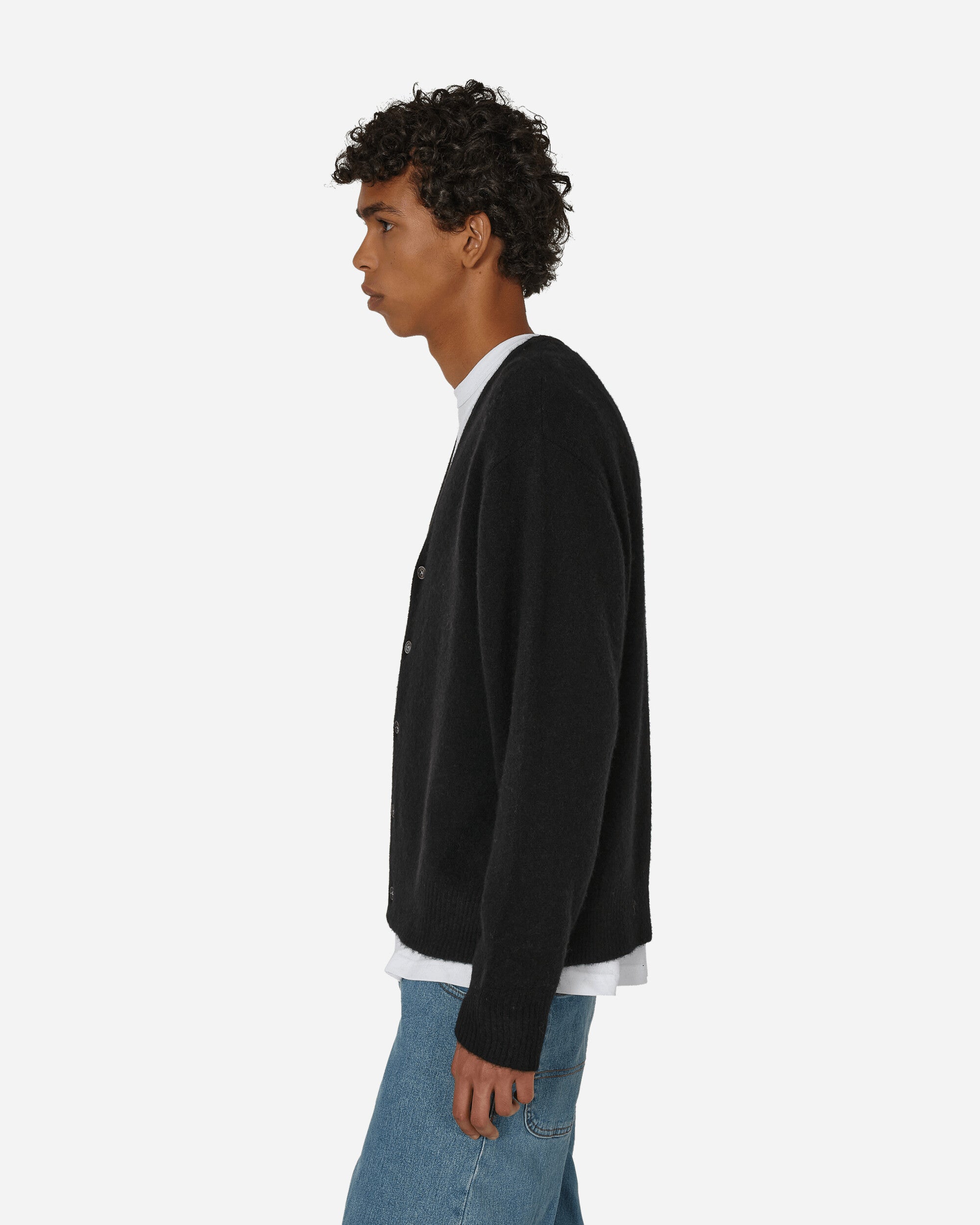 Stüssy Brushed Cardigan Black Knitwears Cardigans 117207 BLAC