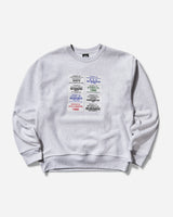 Stüssy Codes Crew Ash Heather Sweatshirts Crewneck 1915057SJ 0062