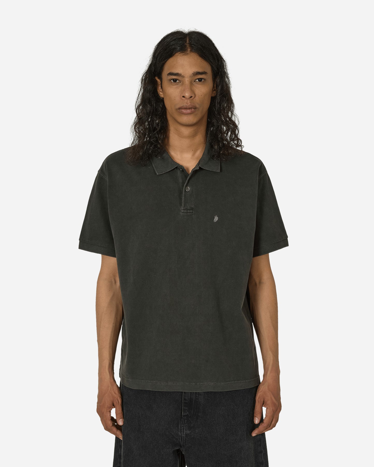 Stüssy Pig. Dyed Pique Polo Black T-Shirts Polo 1140339SJ 0001