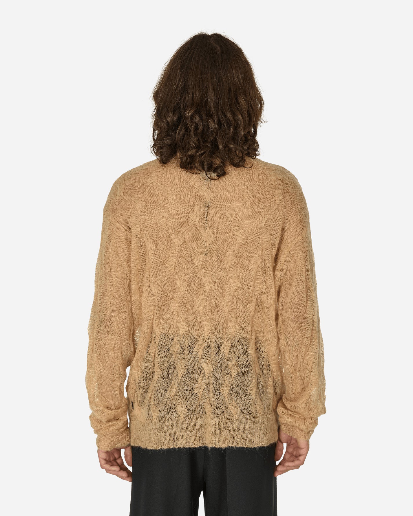 Stüssy Loose Knit Cross Cable Sand Knitwears Sweaters 117241 1020