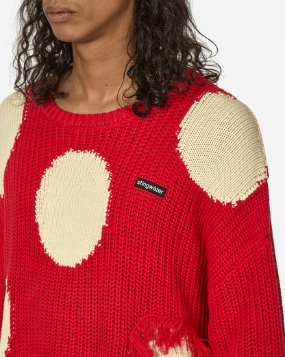 Stingwater Mashroom Knit Sweater Red Knitwears Sweaters MASHROOMKNIT RED