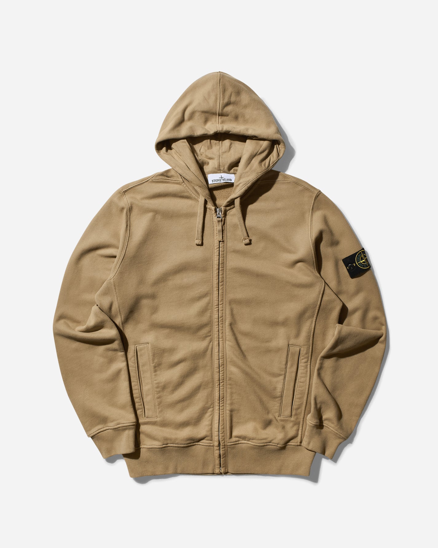 Stone Island Hooded Zip Up Biscuit Sweatshirts Zip-Ups 811563520 V0094