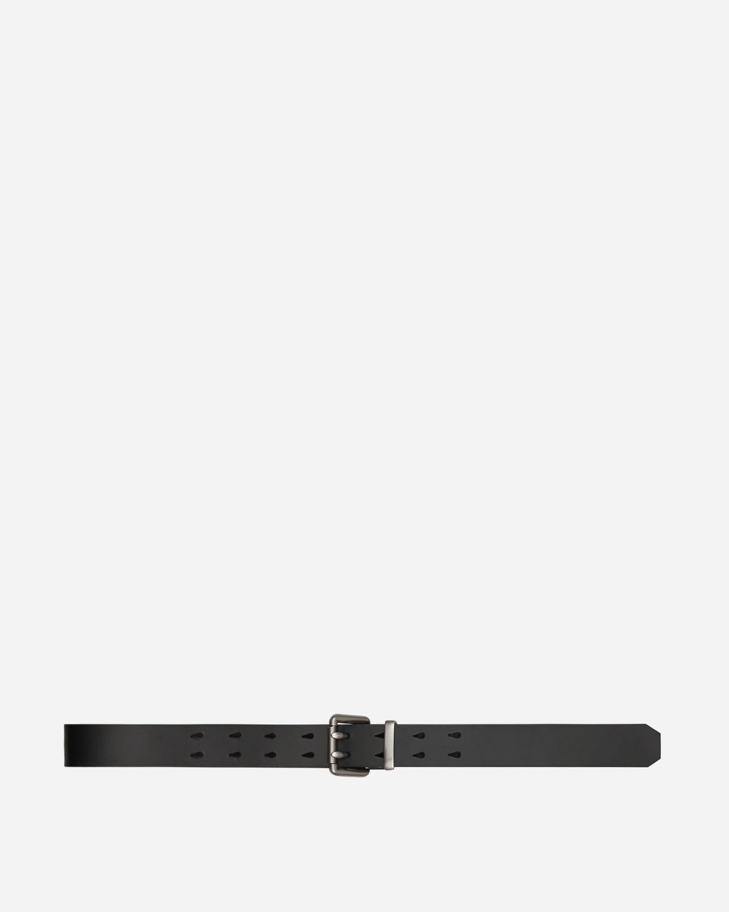 Unaffected Double Pin Leather Belt Black Belts Belt UN24SSAC03 BLACK