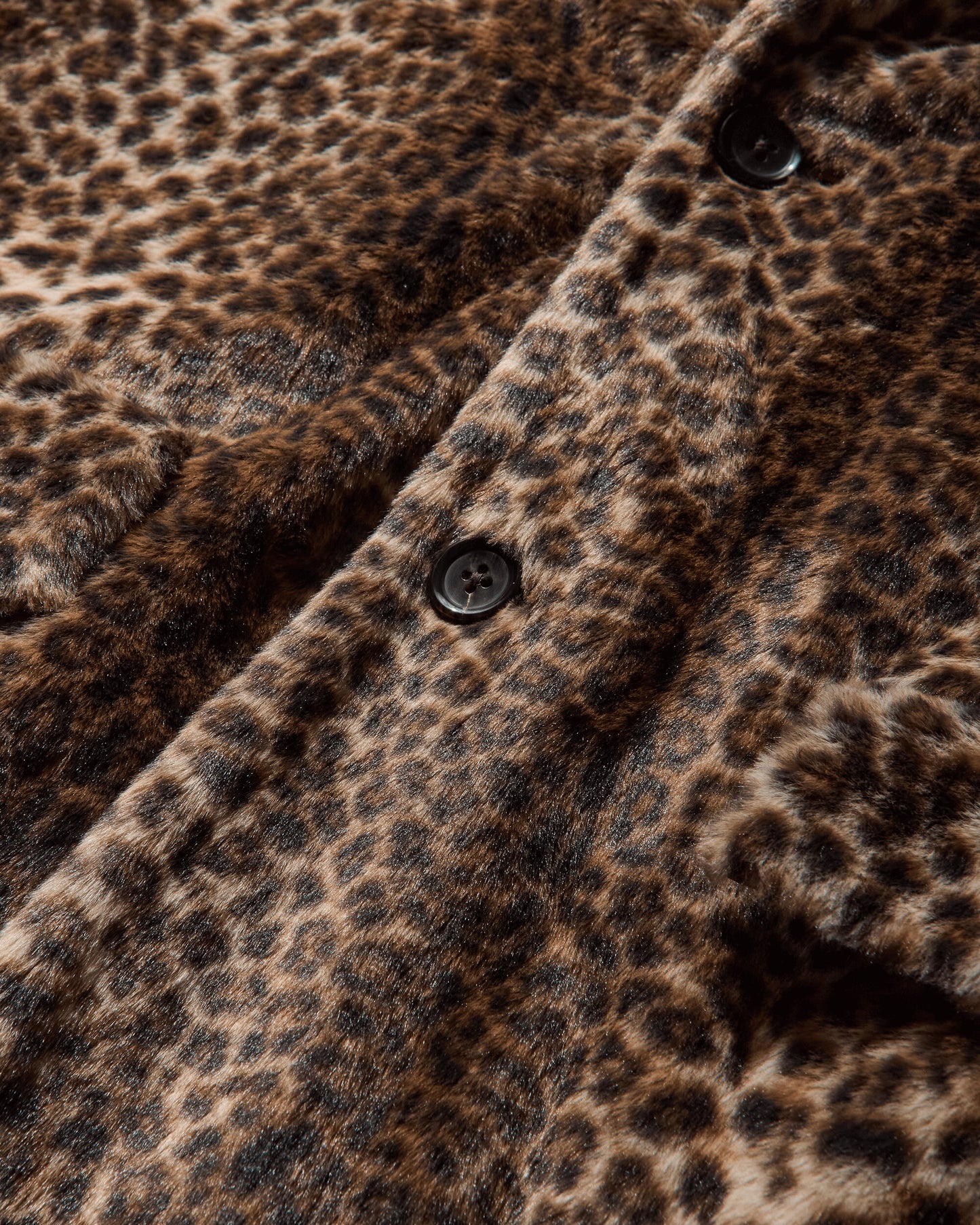 WACKO MARIA Leopard Fur Chesterfield Coat Beige Coats and Jackets Coats 24FW-WMO-CO06 BEIGE