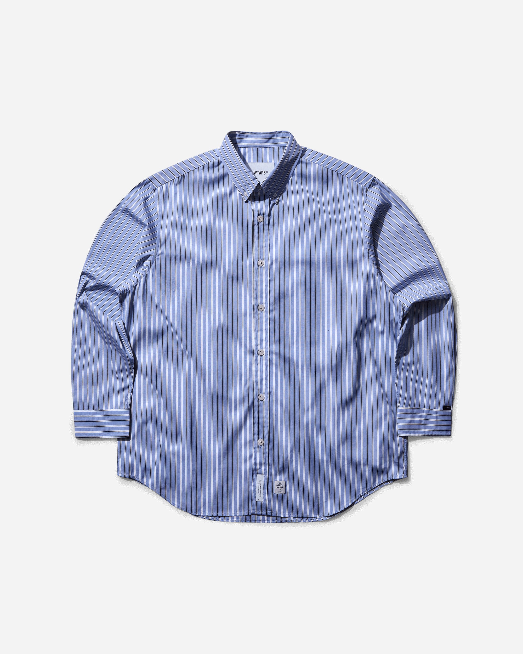 WTAPS Shirts 06 Blue Shirts Longsleeve Shirt 242TQDT-SHM02 001