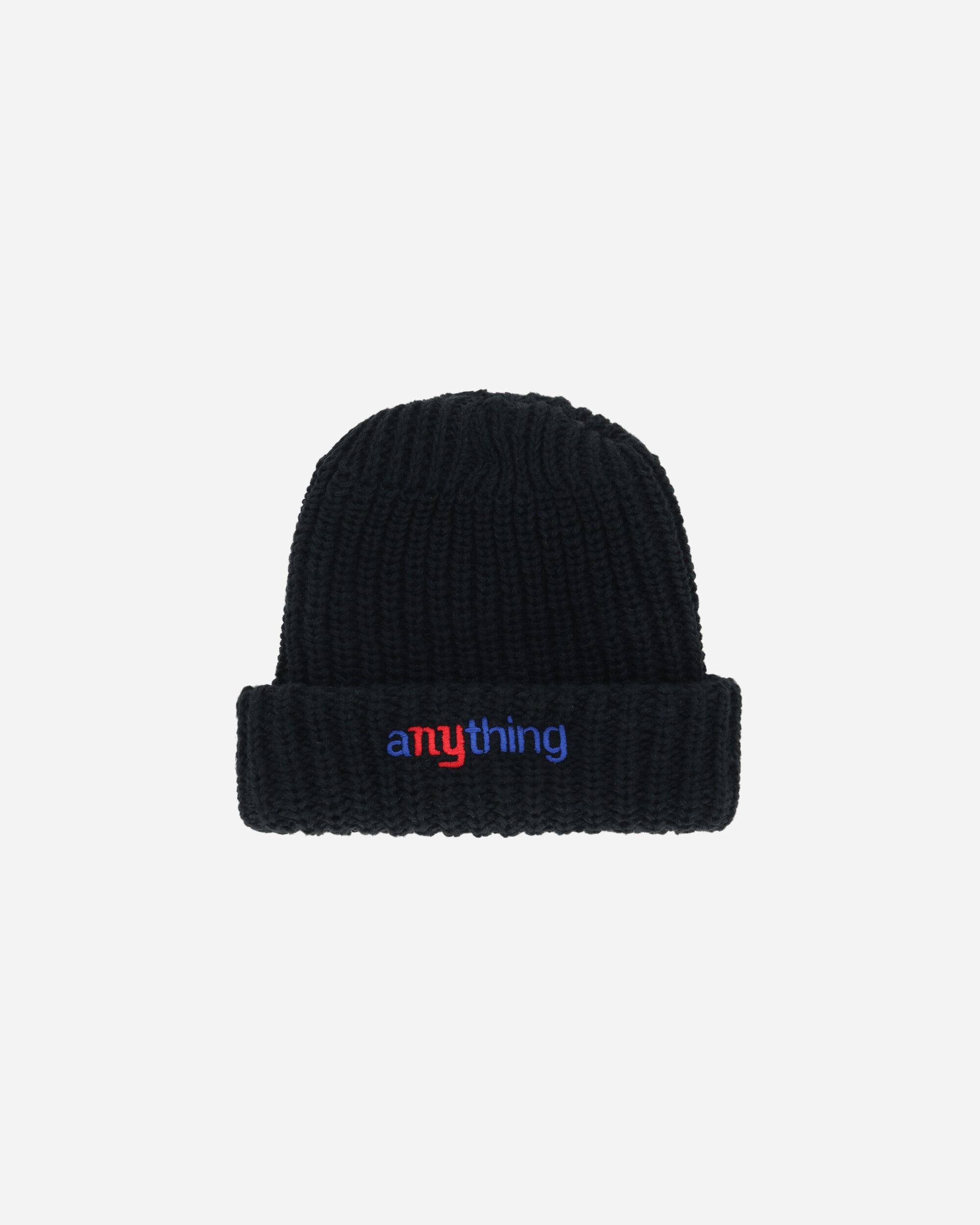 aNYthing Classic Logo Beanie Black Hats Beanies ANY-021 BLACK