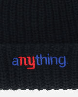 aNYthing Classic Logo Beanie Black Hats Beanies ANY-021 BLACK