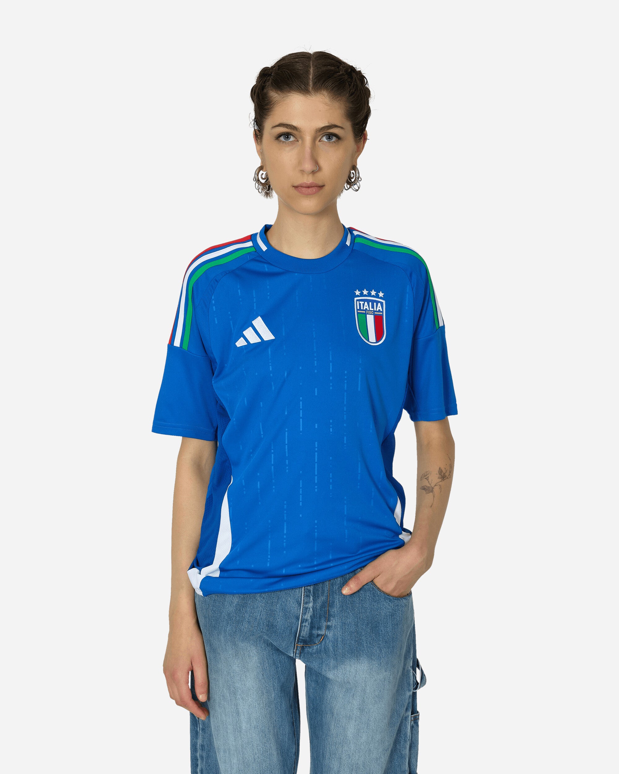 adidas Figc H Jsy Blue T-Shirts Shortsleeve IN0657