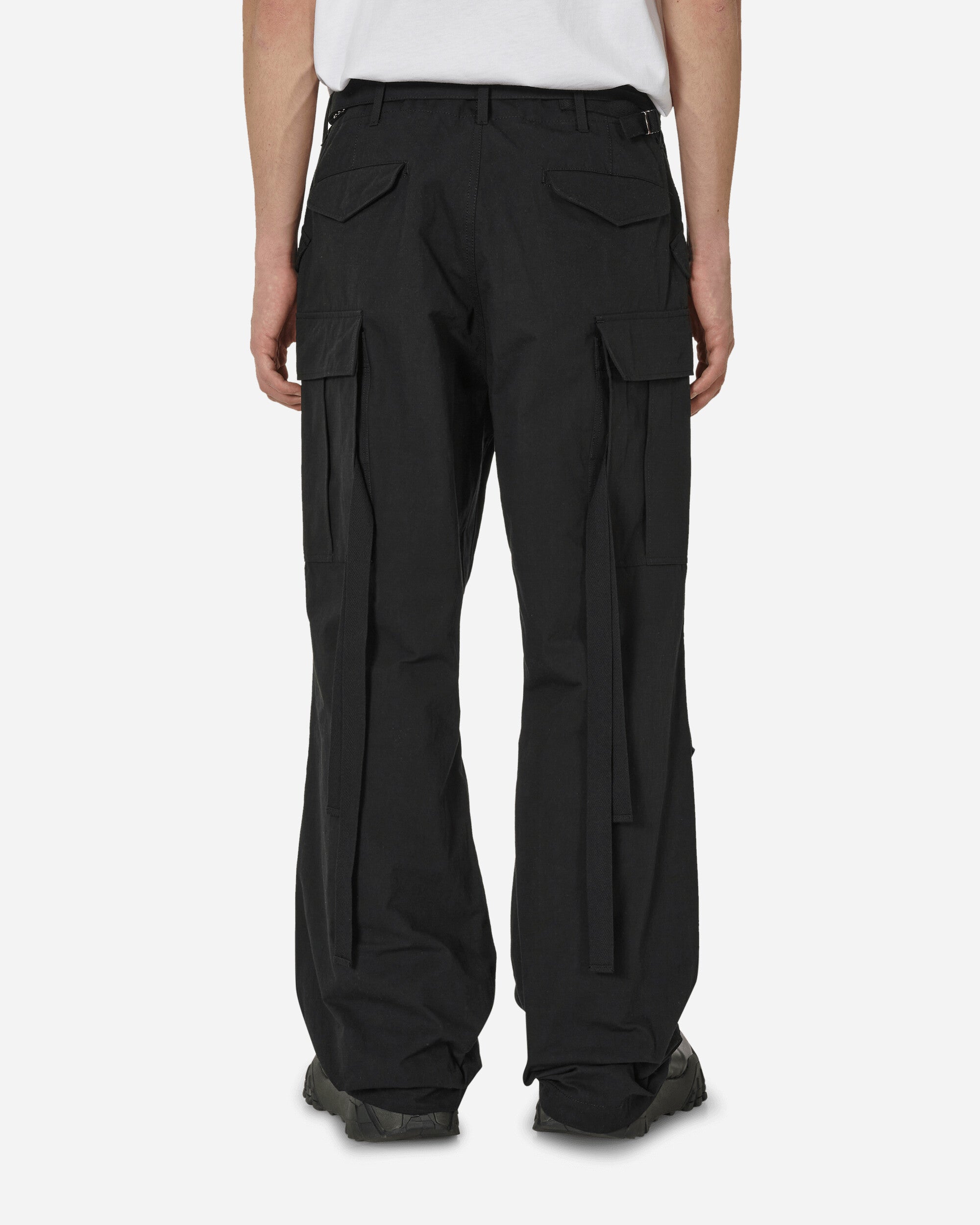 sacai Rip Stop Pants Black Pants Cargo 24-03360M 001