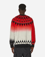 sacai Jacquard Knit Pullover Red Knitwears Sweaters 24-03334M 751