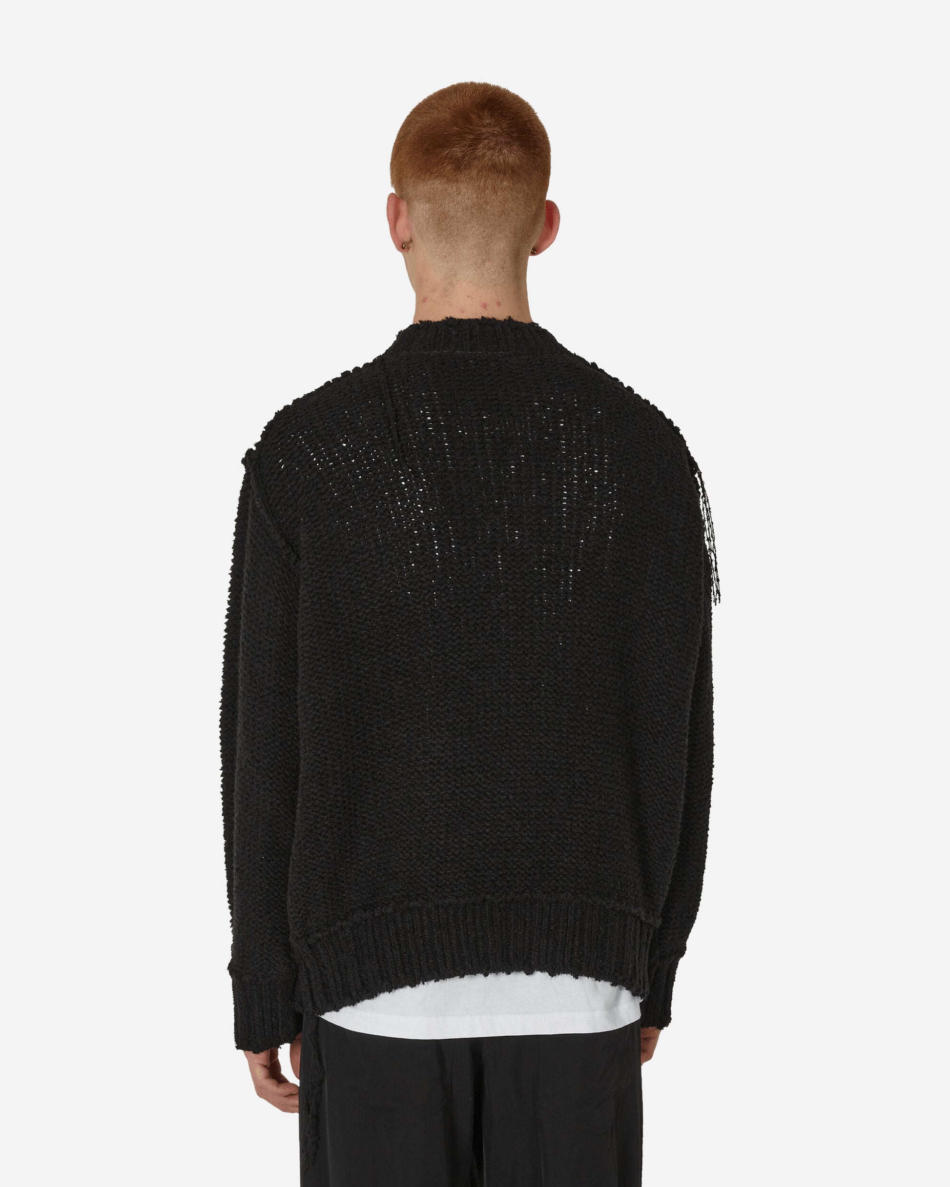 sacai Knit Pullover Black Knitwears Sweaters 24-03330M 001
