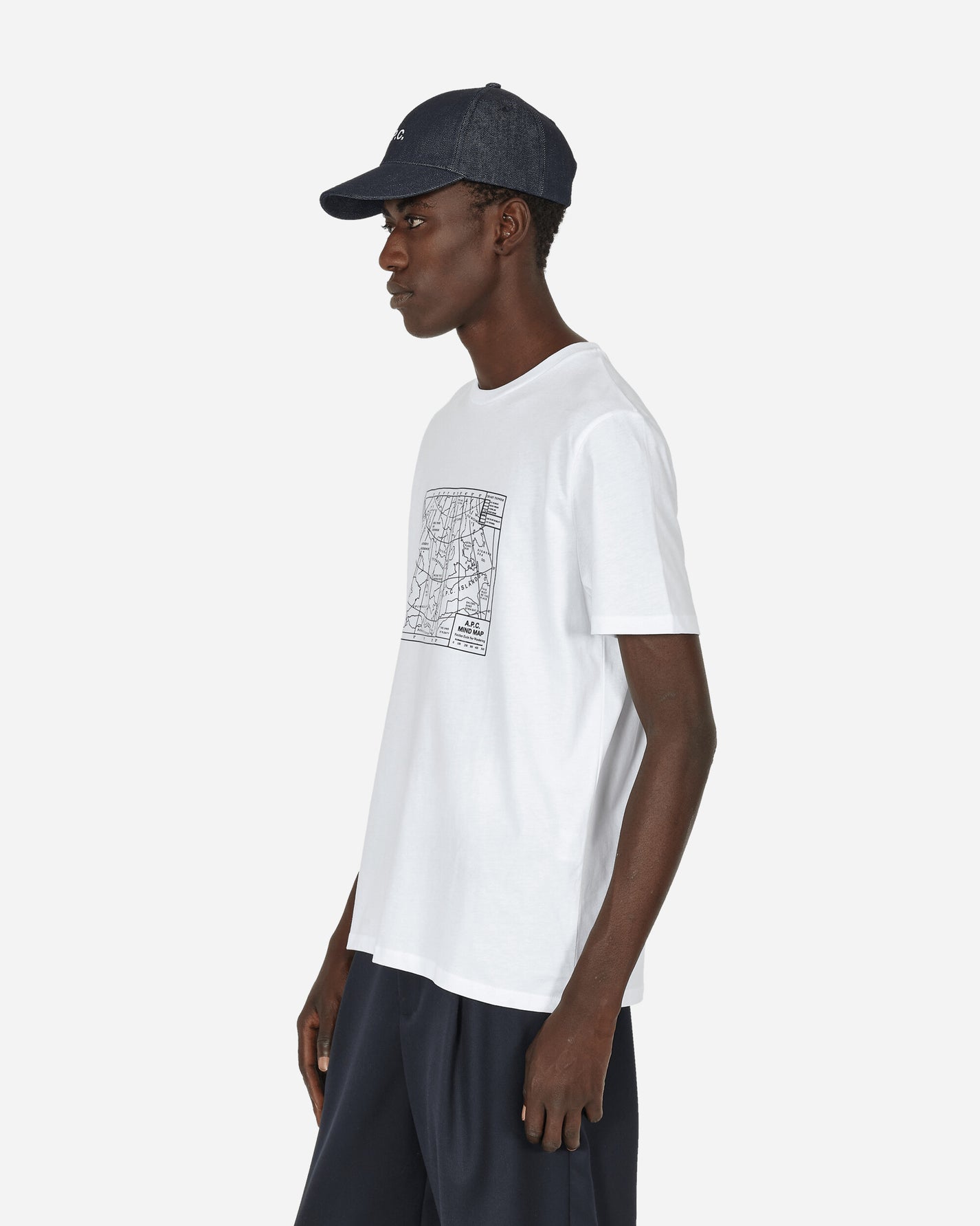 A.P.C. T-Shirt Carl White T-Shirts Shortsleeve COBQX-H26264 AAB