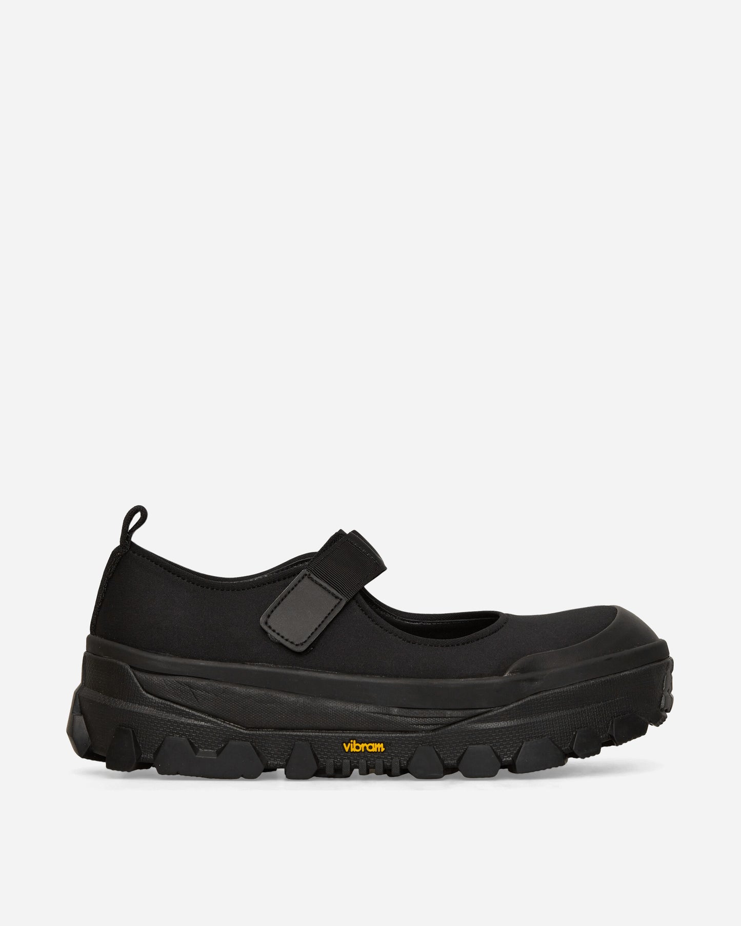 AMOMENTO Vibram Mary Jane Black Classic Shoes Flat Shoes AM23FWM01SS 001