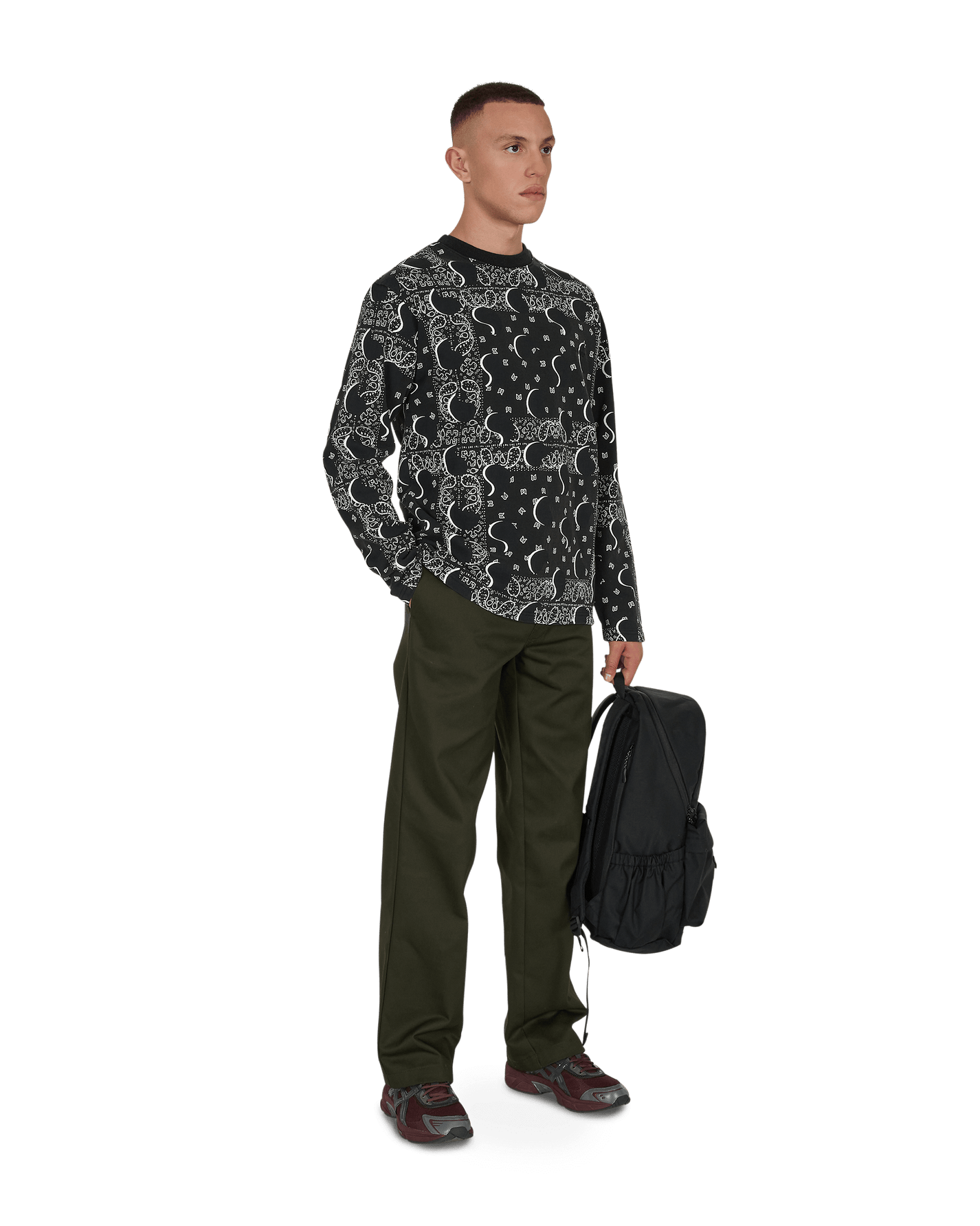 Awake NY Big Paisley Black T-Shirts Shortsleeve AWK-FW21-TS001 BLACK