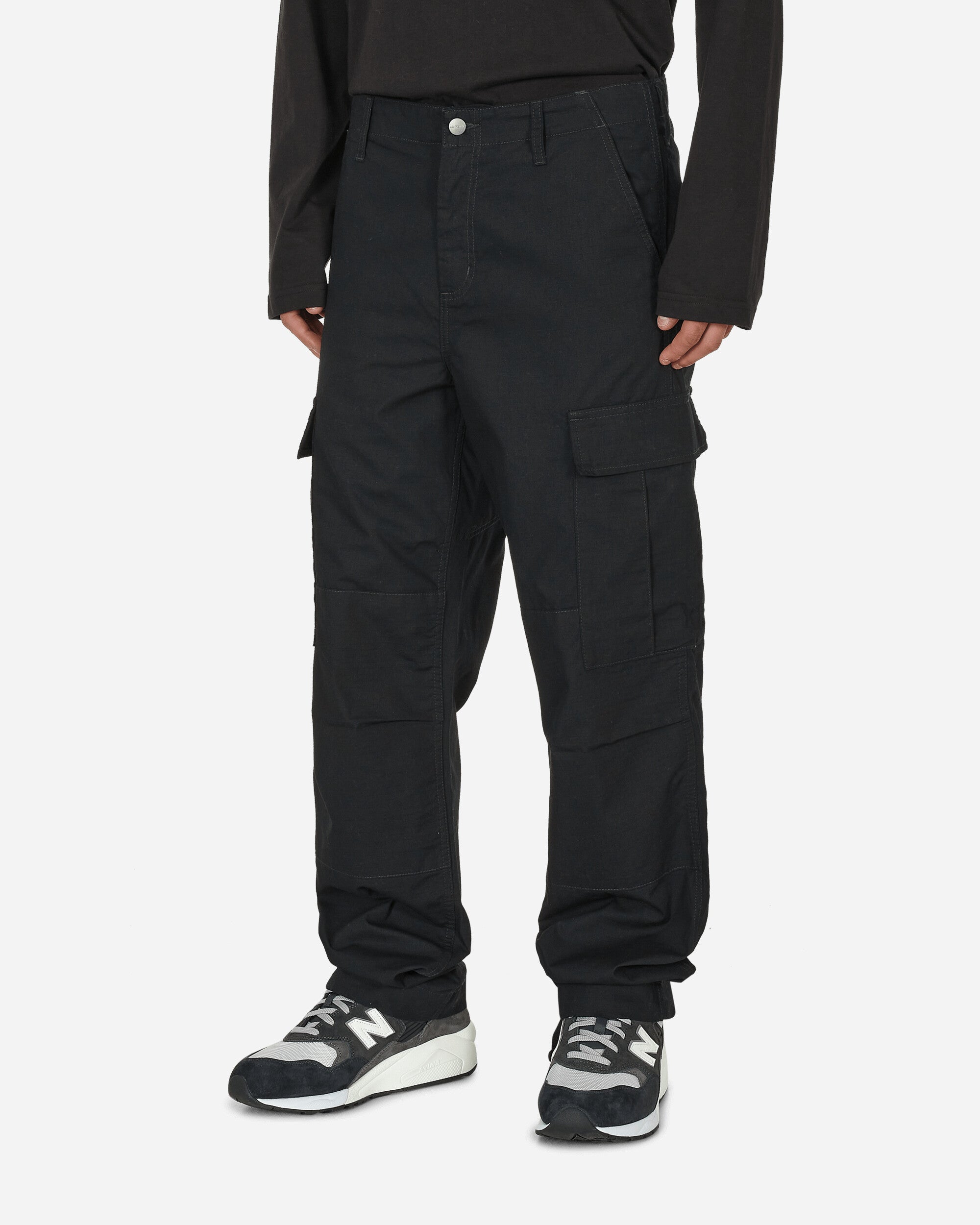 Regular Cargo Pants Black